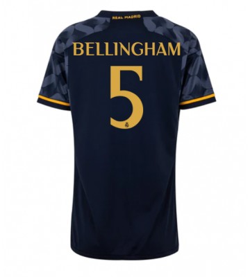 Real Madrid Jude Bellingham #5 Replika Udebanetrøje Dame 2023-24 Kortærmet